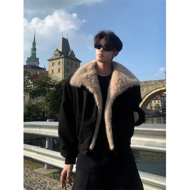 网图 美潮大翻领座山雕棉服外套 防泼水面料 W1880/特P90图片