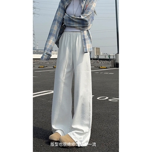 冰丝肌理垂感山本裤基础休闲阔腿慵懒风长裤女 C7094-TP2539图片