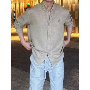 （网图）刺绣标夏季穿搭宽松弛感长袖衬衣薄款上衣C2258-特价P40图片