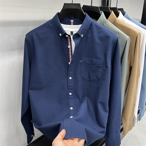 衬衫FN24619【6色】中性色主推2026秋冬男士磨毛衬衣长袖牛津纯棉图片