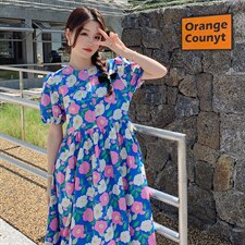 现货主推有法式复古茶歇连衣裙转化率高款号2212-P105K158，女装连衣裙，浙宝305