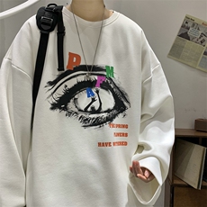 23春新款港风宽松休闲oversize套头打底卫衣B266-T01-P50，男装T恤，星座B257-1