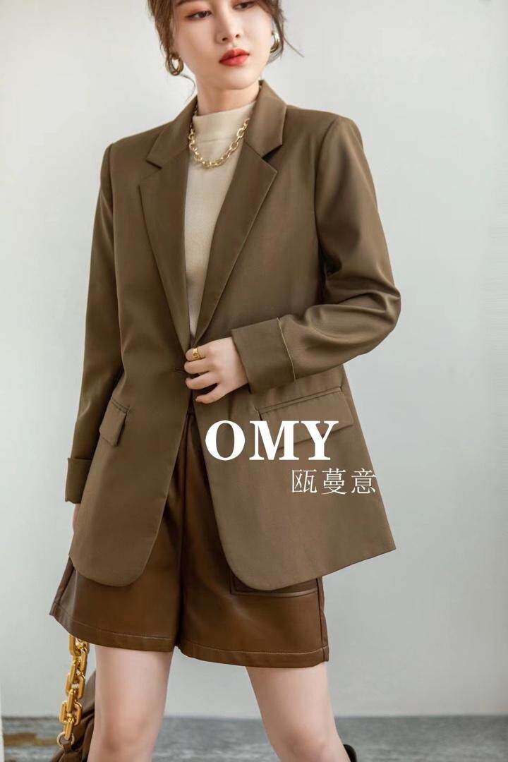 秋款西装外套，女装西装，欧蔓意