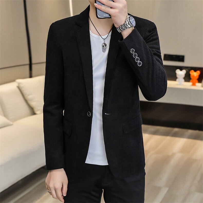 XZ8598P85新款灯芯绒休闲西装男外套韩版修身单西服上衣潮流韩版,男装西服,星座510A-2