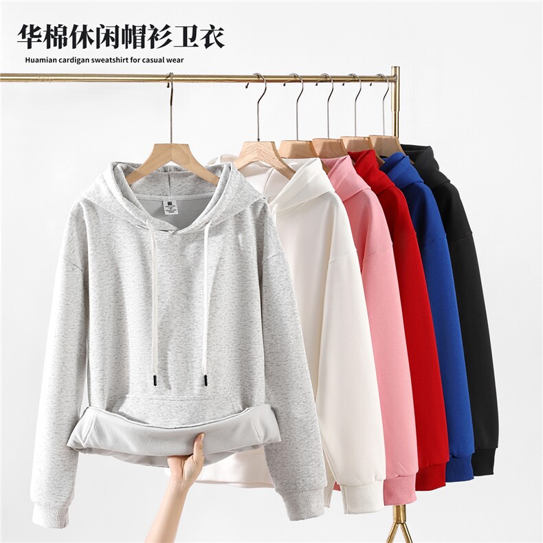 秋冬新款连帽卫衣时尚百搭，女装卫衣/绒衫，宏恒