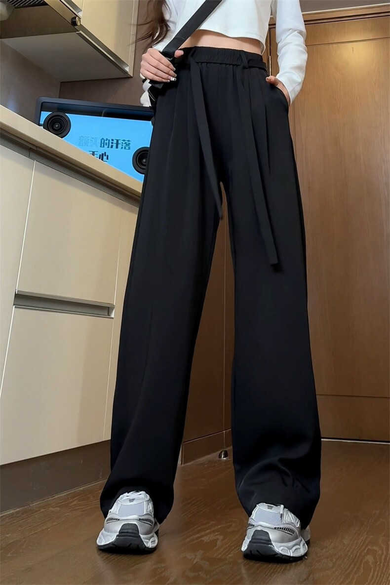 25新款送腰带冰丝垂感西裤痞帅休闲长裤直播品质504-K161-P45控68,男装休闲裤,星座504