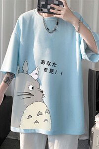 HT73150-P22 华夫格t恤男短袖男大码五分袖  短句风图片