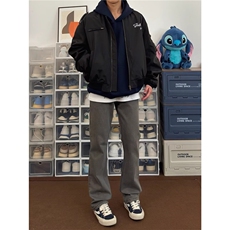 现货潮牌复古美式夹克上衣飞行外套秋冬上衣男女1008-LJK277-P72，男装夹克，星座1008