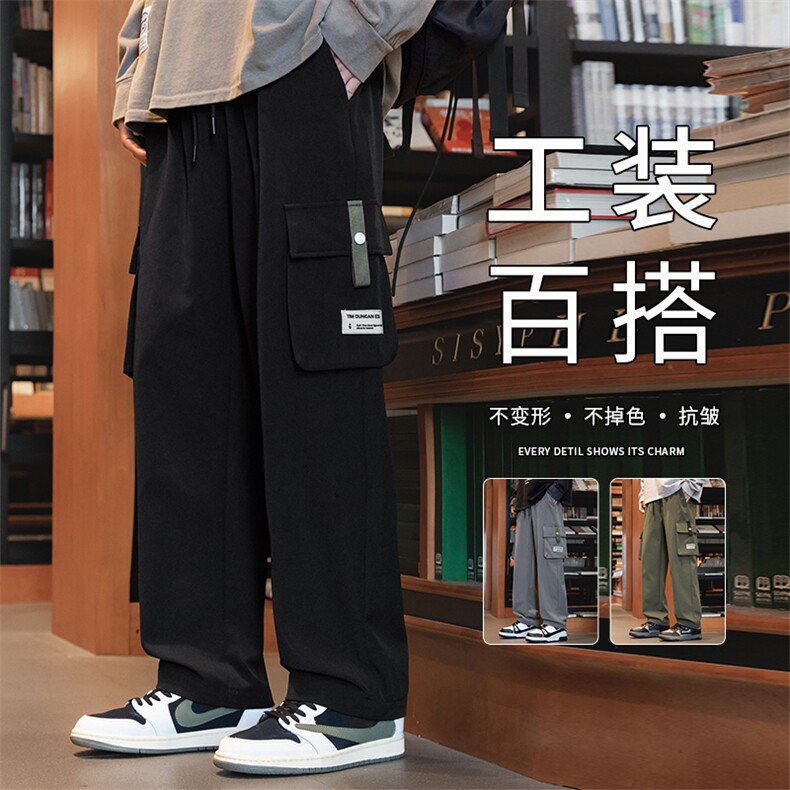 M-8XL超大码大口袋工装裤宽松裤 K9931-P40图片