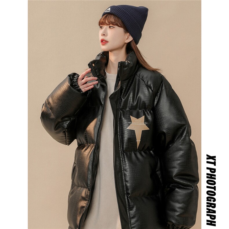 1中性风鳄鱼纹印花字母设计大码M-5XL潮流棉衣男MY77730P128控168，男装棉衣，星座226-2