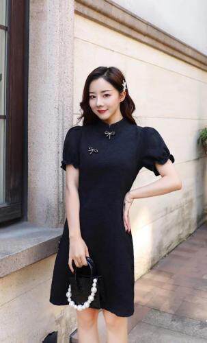 【现货】夏季新款改良旗袍连衣裙，女装婚纱/旗袍/礼服，芷炫