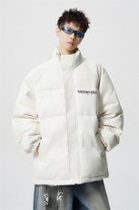 鳄鱼纹印花设计大码M-5XL手塞棉夹克PU皮棉服外套男8507P120控158，男装夹克，星座227-7