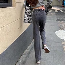 牛仔裤男宽松直筒裤F19P40图片