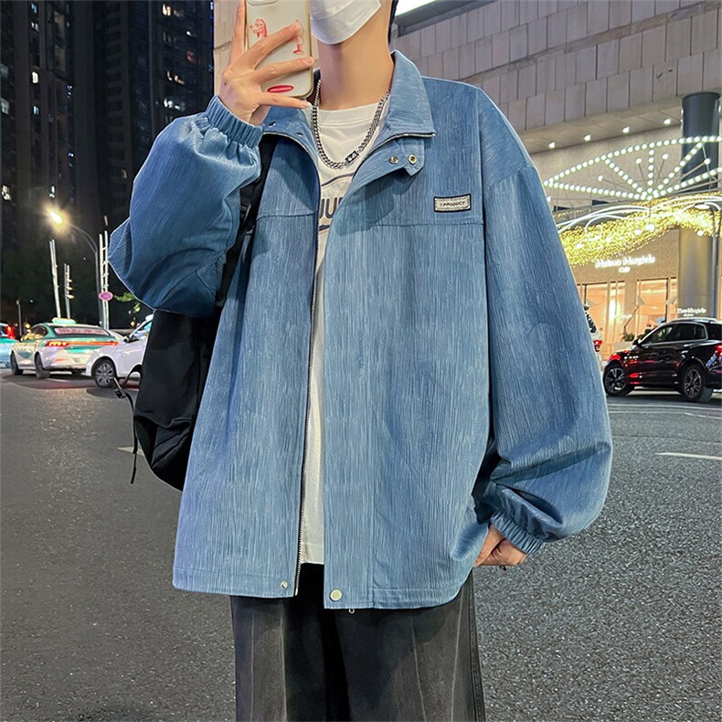 现货8512-P70大码控128春季大码户外立领夹克外套图片