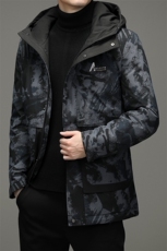 2023冬季新款中年男休闲羽绒服男爸爸冬装连帽外套TLM2806-P300，男装羽绒服，电商B212（原钱塘6029）