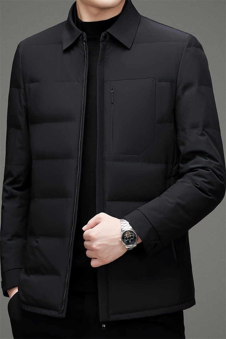 2023冬季新款羽绒服男厚款保暖翻领宽松休闲外套MSNA22Y107-P380,男装羽绒服,电商B212（原钱塘6029）