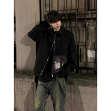 【有货】cleanfit短款贴布夹克男高级感痞帅外套G17CC-特P75，男装夹克，星座1007（原301D）