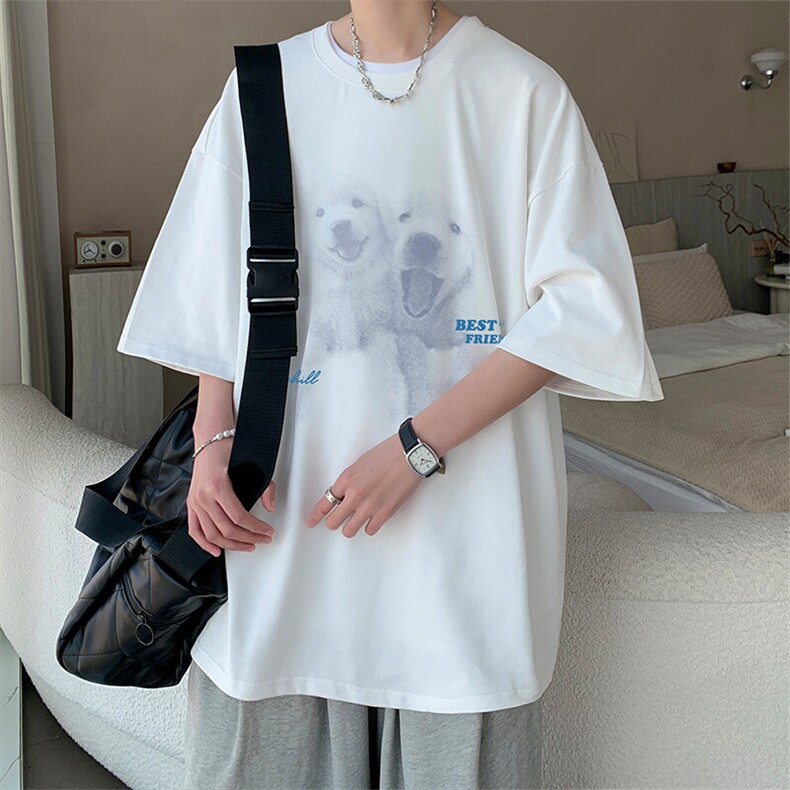 230g重磅纯棉短袖t恤男大码半袖半截袖DX17455-P20,男装T恤,电商A040