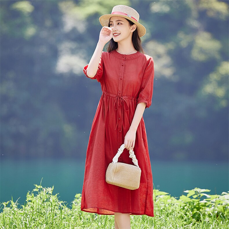 2026年夏季大摆型逛街沙滩约会城市通勤年会旅游街拍，女装连衣裙，江南依恋