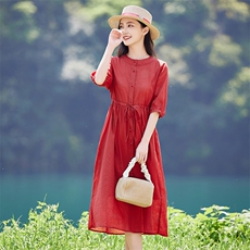 2026年夏季大摆型逛街沙滩约会城市通勤年会旅游街拍，女装连衣裙，江南依恋