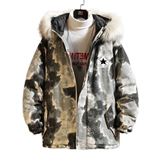 MC49008-P135日系潮衣男大码派克服男工装服外套袄砖墙，男装棉衣，电商A040A