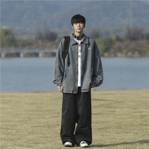 D3739-P76 2025年新款早春新款夹克痞帅百搭男士外套男装图片