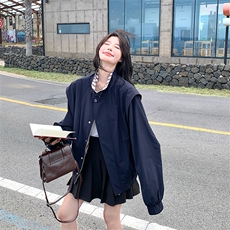 韩系短外套女百搭通勤2025秋季新款爆款小个子宽松休闲小香风夹克，女装短外套，2C025