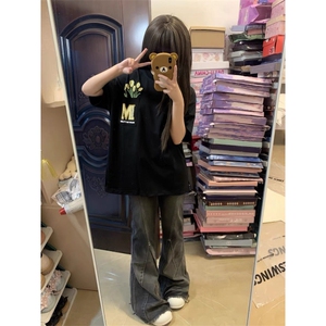 H0920-P35现货 原版做法+刺绣订标230克休闲宽松短袖T恤男女同款图片
