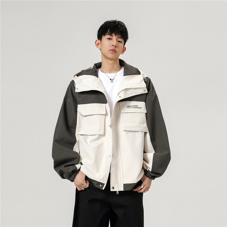 b228-j3155-p85 校服配色冲锋衣图片