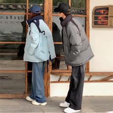 A467-P95冬季宽松男女上衣外套棉服个性港风上衣，男装棉衣，星座911