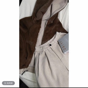 冬季休闲貂绒连帽外套加绒弯刀长裤套装男 TZ271-P225 现货网图图片