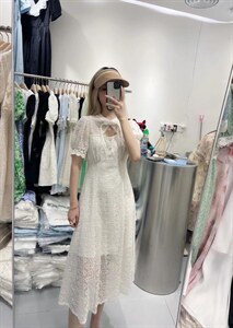 新款风雪纺刺绣面料连衣裙,女装连衣裙,得到THETHAT