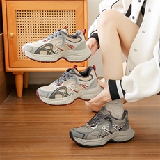 韩版老爹鞋女2024冬季加绒保暖厚底ins学生休闲运动棉鞋女，女鞋休闲鞋，电商A223