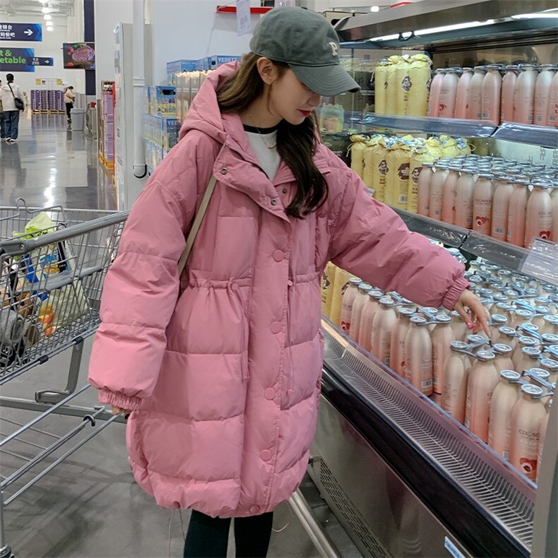 现货，现货大板休闲羽绒服定制大纽扣四个色中长款P285-K428,女装连衣裙,浙宝276（原081）