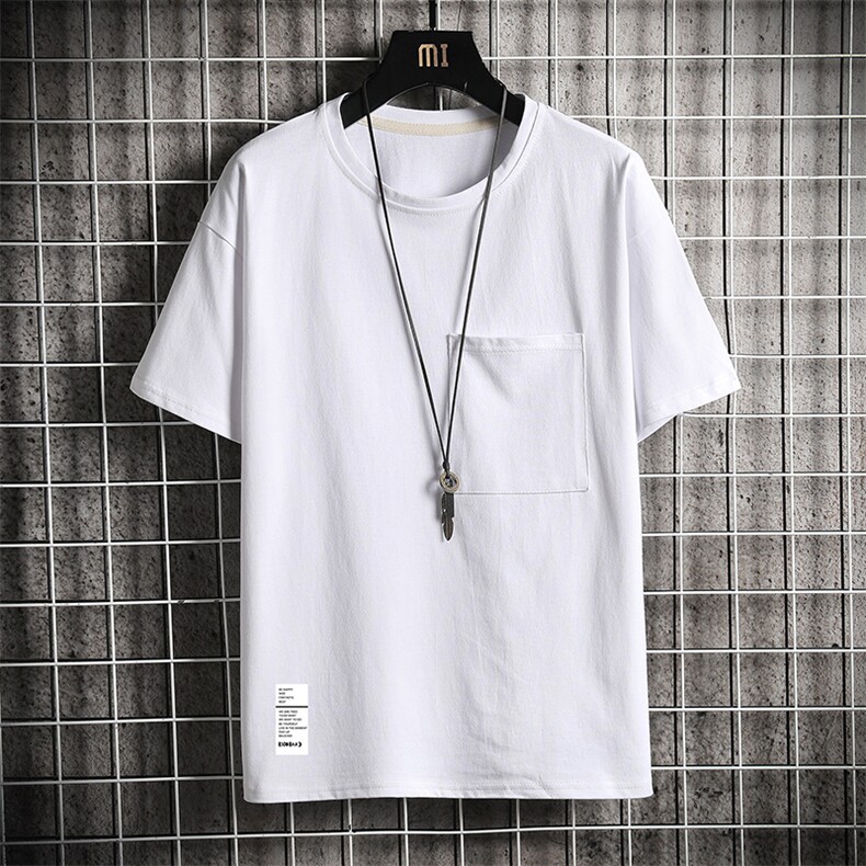 DX24045-P25大口袋百搭短袖t恤男大码半袖体恤上衣服,男装T恤,电商A040A