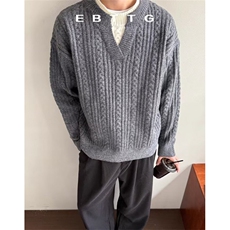 时尚百搭潮流原宿新款日系气质ins慵懒文艺长袖毛衣简约M7702，男装针织衫/毛衣，星座1116A（原606A-3）