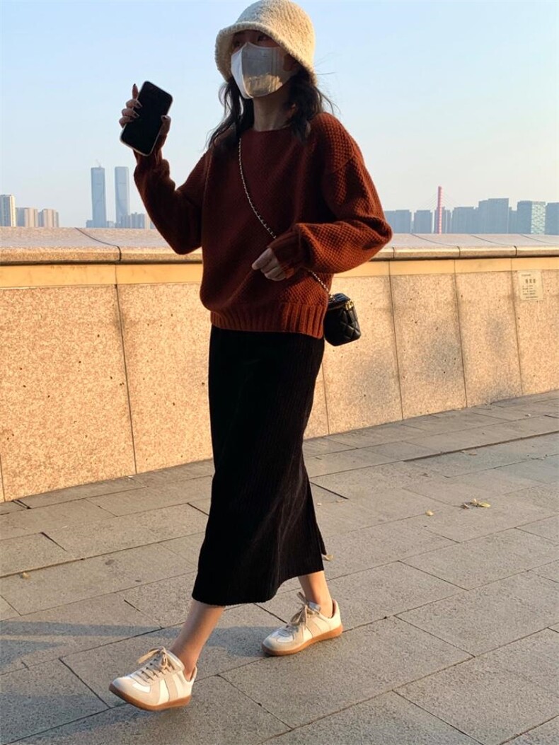 羊毛毛衣，女装针织衫/毛衣，Fueeh