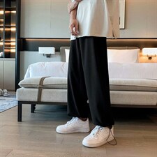 束脚裤子男潮牌ins潮流百搭休闲裤痞帅宽松坠感直筒西裤X348-P35，男装西裤，星座1008