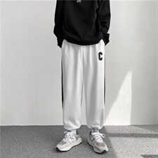 潮流百搭夏季薄款九分运动裤韩版百搭潮牌ins休闲裤K1290-P28，男装休闲裤，星座512-4