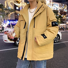 港风2026新品冬季宽松棉服派克服毛领冬装加厚外套D010-P145，男装棉衣，星座717