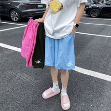 2024多巴胺刺绣宽松沙滩裤运动休闲速干短裤DK217-P27，男装牛仔裤，星座313A-2