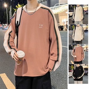 春秋oversize撞色拼卫衣男友风青少年内搭打底衫WY0325-P38图片