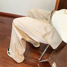 口袋可拆工装裤高街美式日系直筒休闲宽松vibe阔腿长裤K0759-P43，男装休闲裤，星座308B-1