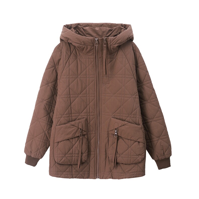 棉衣棉服女2024新款冬季加厚包扣夹棉外套,女装棉衣/棉服,忆绮罗