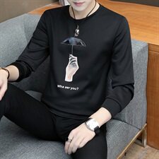 大货已备2021春秋季跑量款长袖T恤圆领韩版男士卫衣W2784-P16，男装卫衣，星座1206（原A206）