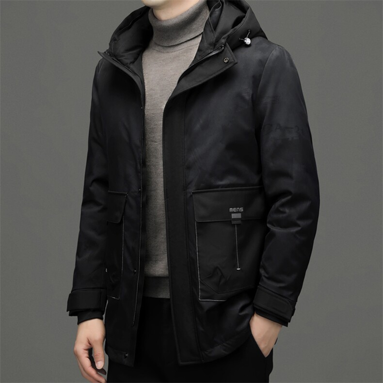 BNA2191钱塘2020-2冬季厚款新款连帽百搭中年男士百搭羽绒服P255,男装羽绒服,钱塘207-2