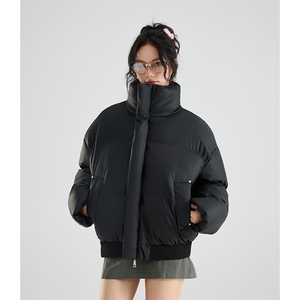 冬季clean立领棉服中性加厚PU皮短款棉衣 HZ8810-特P72不议价图片