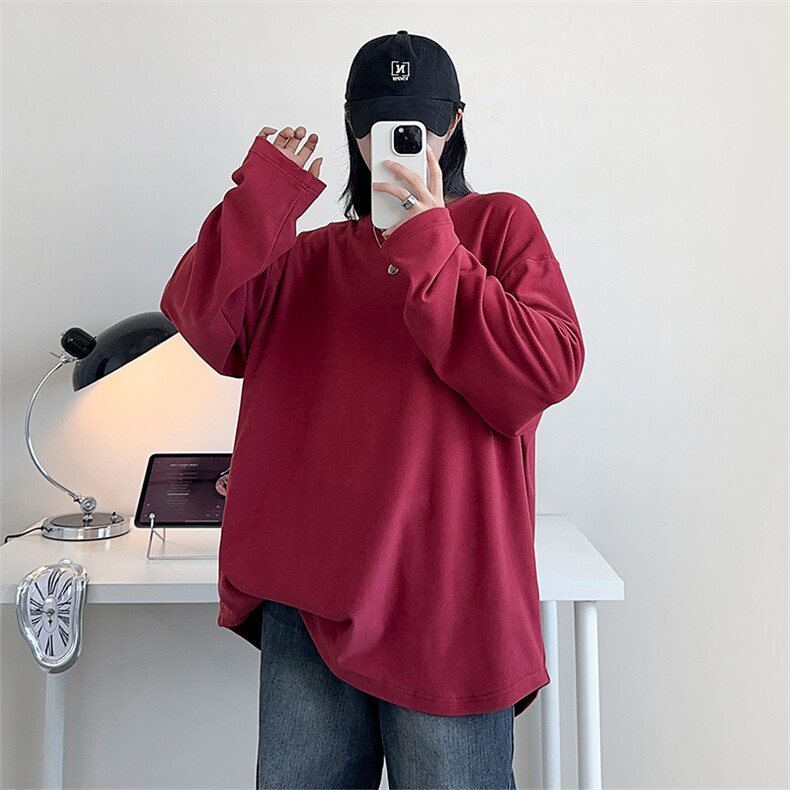 德绒打底T恤D5152-TP25控价39纯色内搭可二开港风内搭卫衣男,男装卫衣,电商A102-1