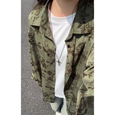 秋季新款轻熟风凉感冰丝宽松碎花休闲衬衫外套男C54711-特P30控58，男装衬衫，电商A001