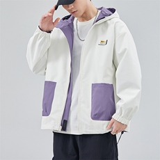 新款现货户外双面穿立领夹克男冲锋衣外套JK902-P80，男装夹克，星座1204-3